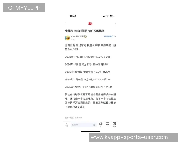 杨瀚森新赛季场均出场时间14分钟罗威复出指日可待